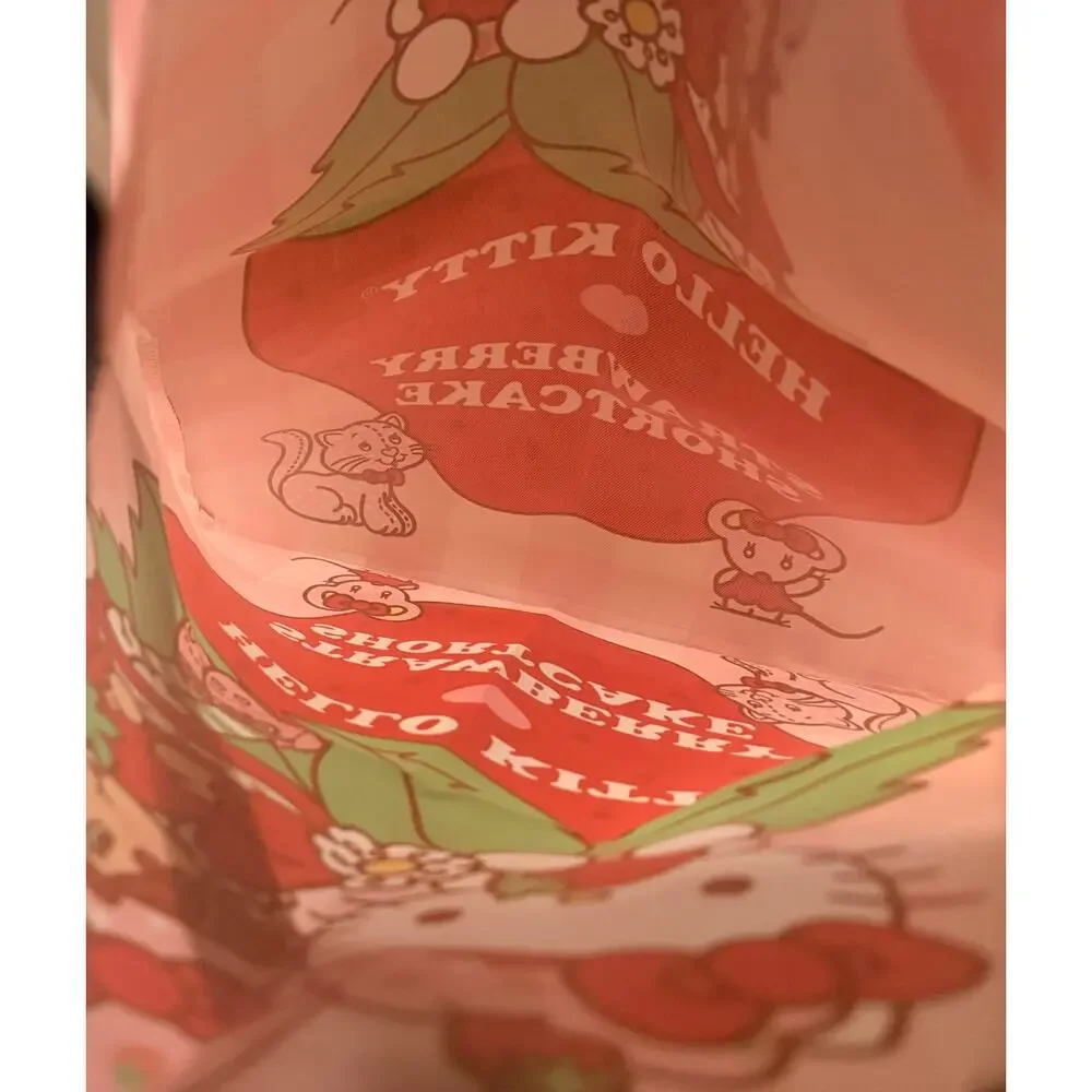 Two Strawberry Shortcake Pillows & Tote Bag.Pillows Have Checkered Background